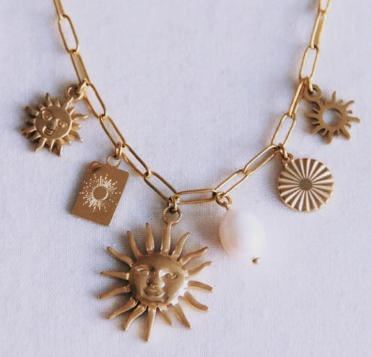 Charmkette „Sun Lover" - Gold 🌞