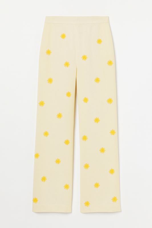Baumwollhose mit Stickerei JOLI